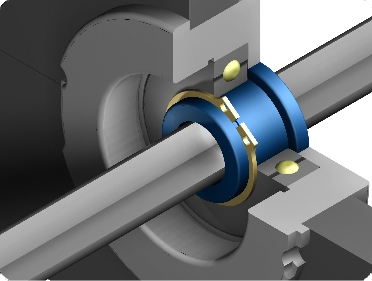 SnapGuide ® installed in gun drill machine steady rest.